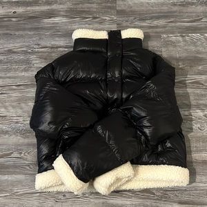 Womens black puffer from Boohoo new with tags size small